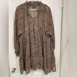 Great leopard prairie dress! Perfect for fall!